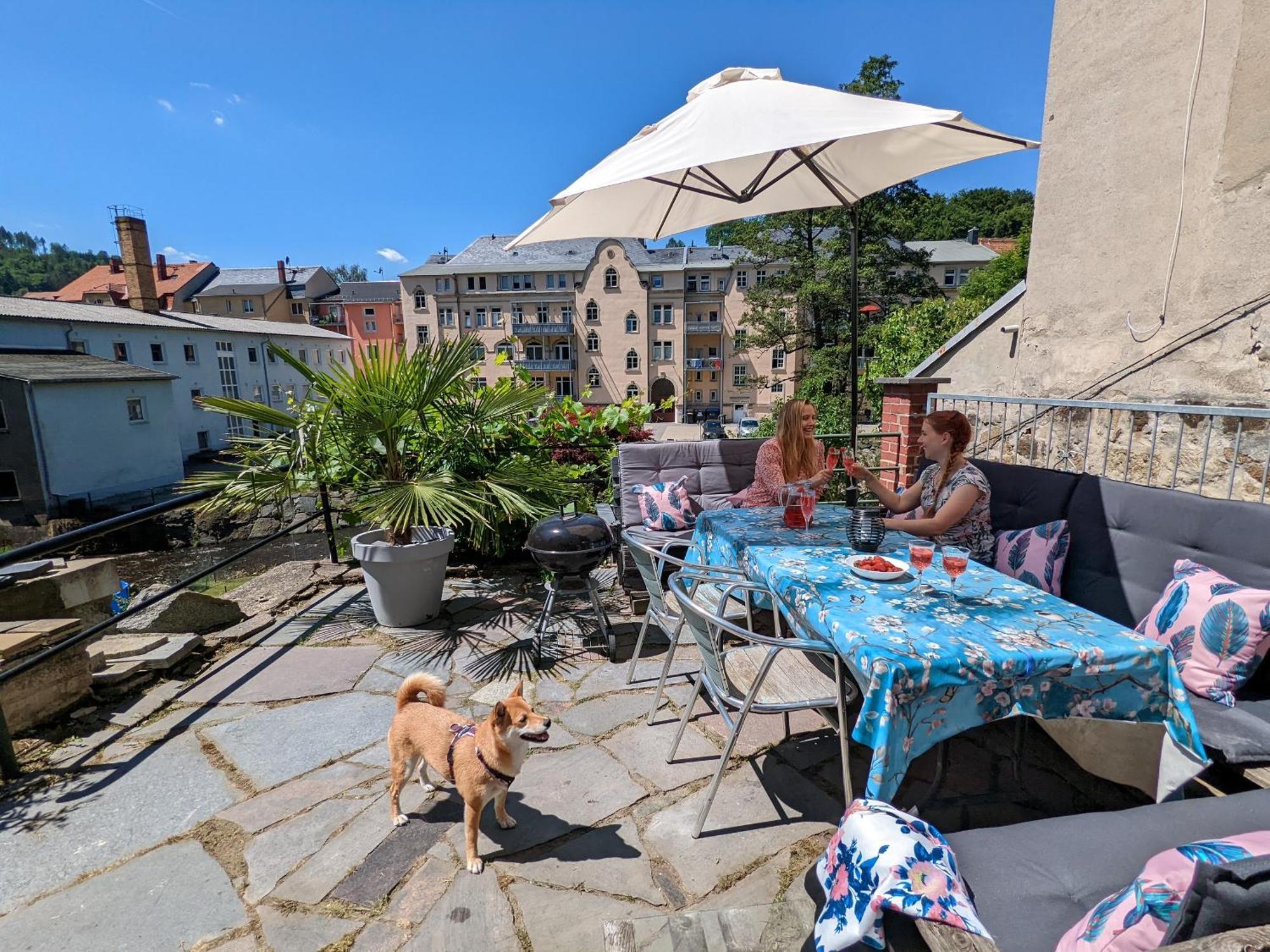 Hw2B - Urlaubsmagie - Wohlfuehlwohnung Mit Balkon, Pool, Sauna & Terrasse Sebnitz Exterior foto