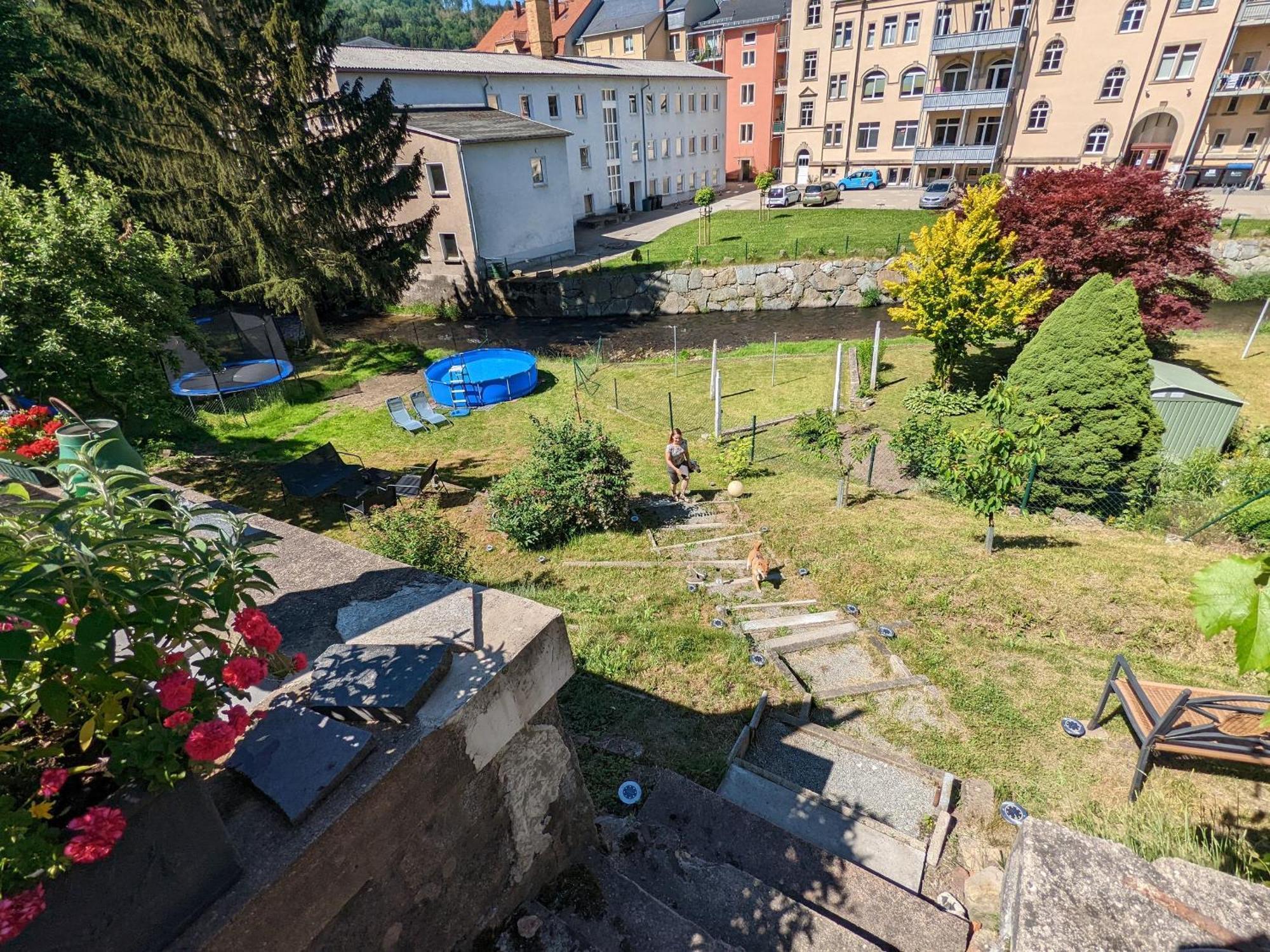 Hw2B - Urlaubsmagie - Wohlfuehlwohnung Mit Balkon, Pool, Sauna & Terrasse Sebnitz Exterior foto