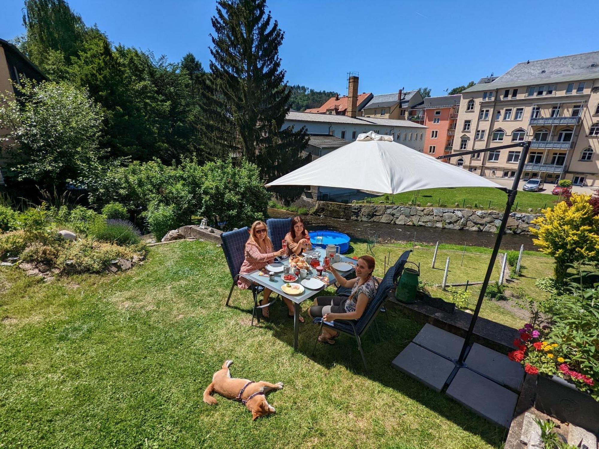Hw2B - Urlaubsmagie - Wohlfuehlwohnung Mit Balkon, Pool, Sauna & Terrasse Sebnitz Exterior foto