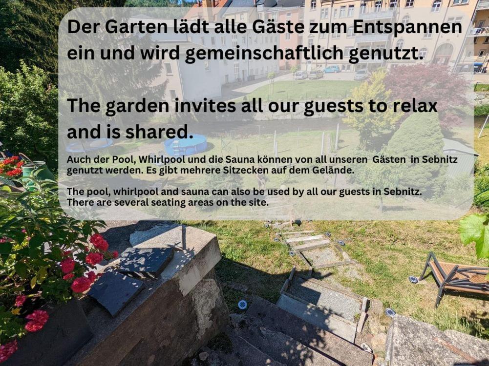 Hw2B - Urlaubsmagie - Wohlfuehlwohnung Mit Balkon, Pool, Sauna & Terrasse Sebnitz Exterior foto